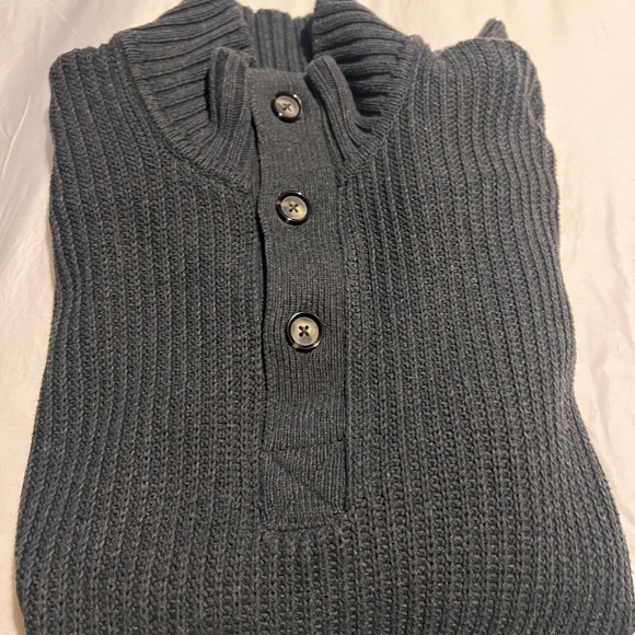 H&M Men's Charcoal Cardigan Sweater - Picture 6 of 7